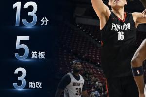 送约基奇式妙传！杨瀚森低开高走砍13分5板3助4帽顺利收官-0t